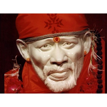 Saibaba with Rudraksha mala